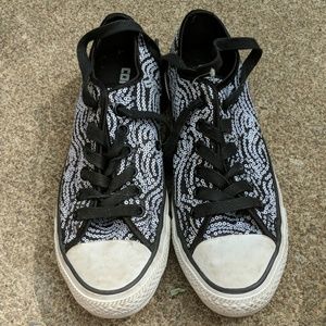 Women's Converse All Star Sequin Sneakers Size 5M